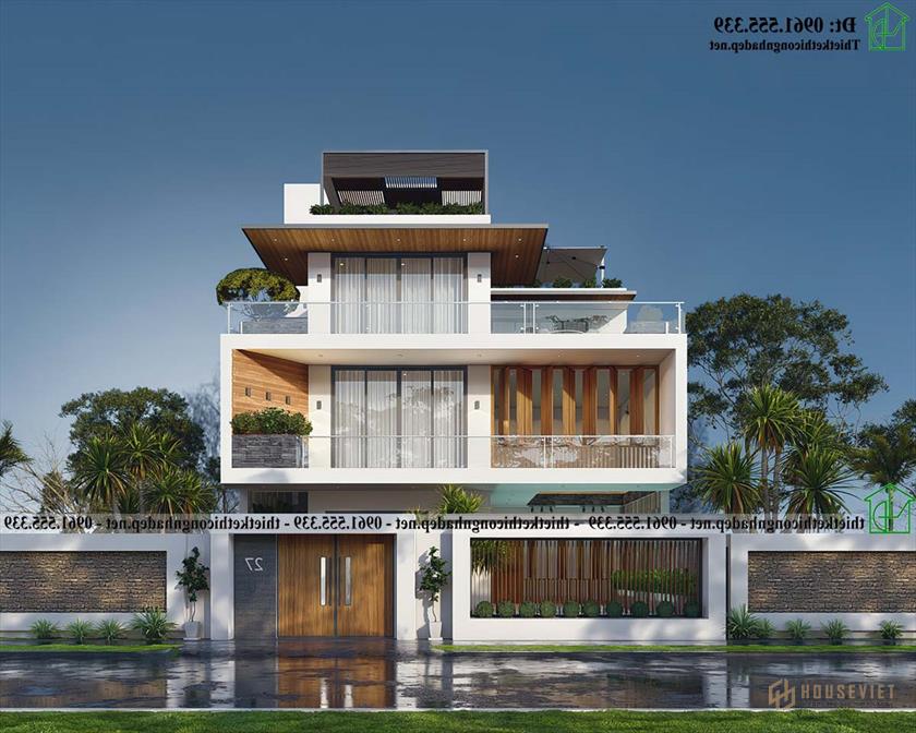 Biệt thự Cao cấp Tầng 4 12x24m tại Ecopark Ndbt4t2