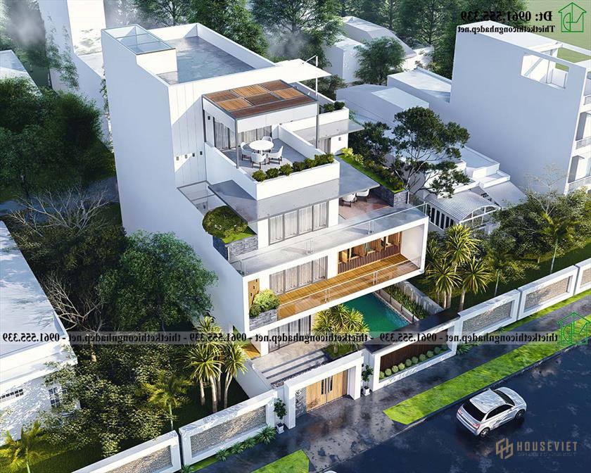 Biệt thự Cao cấp Tầng 4 12x24m tại Ecopark Ndbt4t2