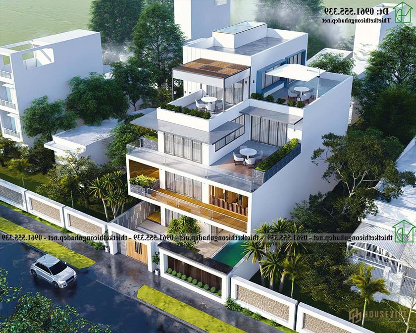 Biệt thự Cao cấp Tầng 4 12x24m tại Ecopark Ndbt4t2