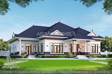 Biệt thự vườn 1 tầng hiện đại không gian sống lý tưởng (TGĐ: Anh Tuấn - Nghệ An) BT11597