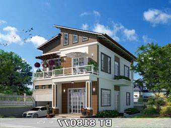 Hồ sơ kiến trúc biệt thự hiện đại BT818077