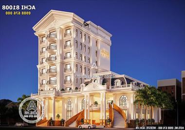 Mẫu nhà hàng khách sạn tiệc cưới đẹp tại Bắc Ninh - ACHI 81008