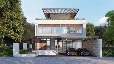 Biệt thự 2 tầng 1 tum sang trọng cho gia đình