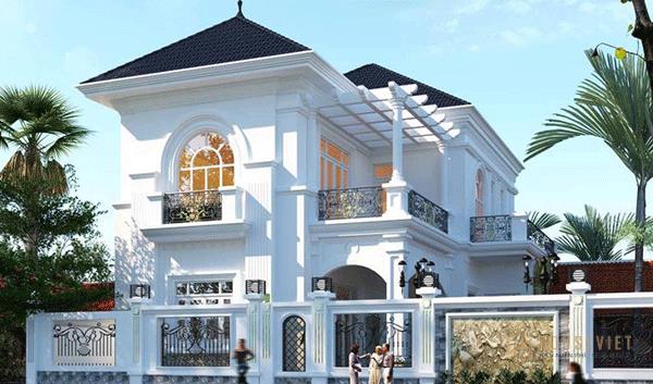 Các đường nét của ngôi nhà được thể hiện mạch lạc và khoa học