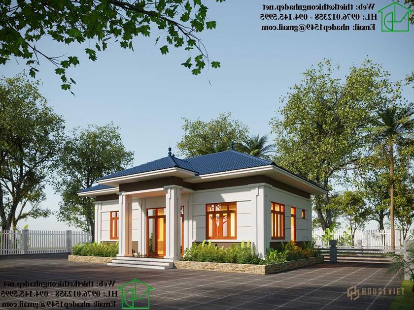 Mẫu nhà cấp 4 7x12m NDNC499