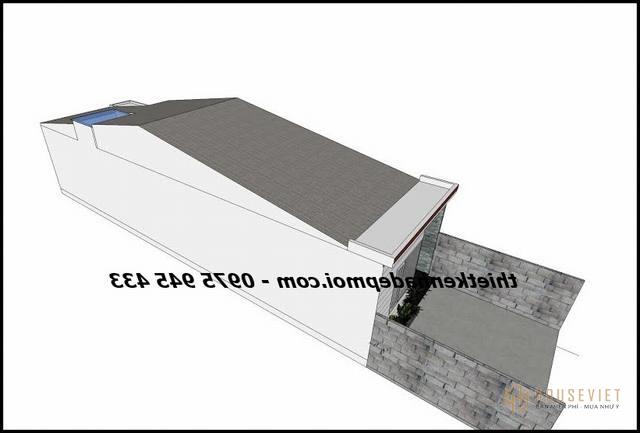Bản vẽ nhà ống cấp 4 5x16