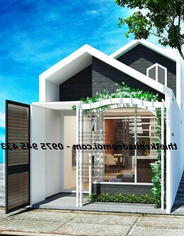 Nhà ống cấp 4 có gác lửng nhỏ đẹp hiện đại