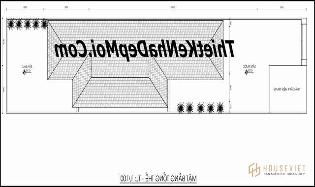 Mặt bằng tổng thể mẫu nhà đẹp 2 tầng anh Thành