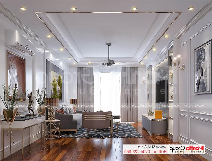 8 phòng khách thanh lịch trong không gian hiện đại và phong cách nhà phố tân cổ điển tại Hải Dương SH NOP 0216