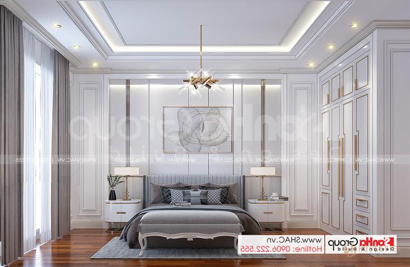 11 phòng ngủ ấm cúng và tinh tế của thiết kế nhà ống tân cổ điển tại Hải Dương SH NOP 0216
