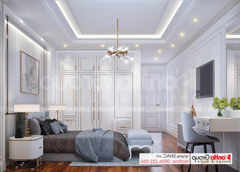 12 một góc khác của phòng ngủ trong căn nhà phố tân cổ điển đẹp tại Hải Dương SH NOP 0216