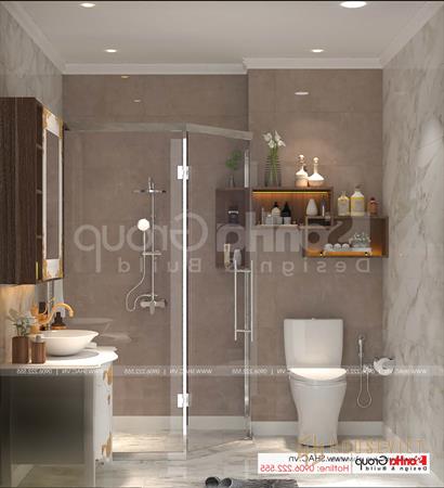 Thiết bị nội thất nhà vệ sinh của nhà ống 4 tầng tại Hải Dương 