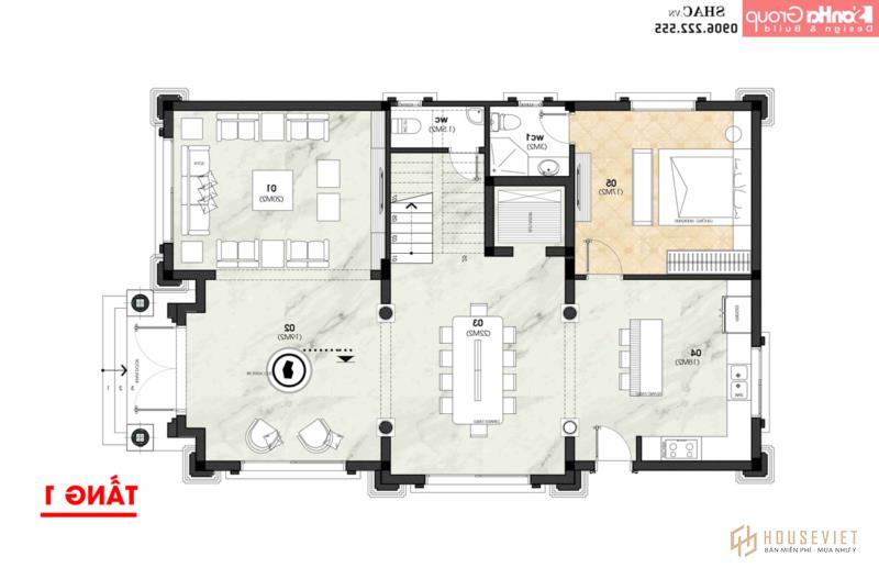 Biệt thự tân cổ điển 4 tầng Biệt thự tân cổ điển 4 tầng