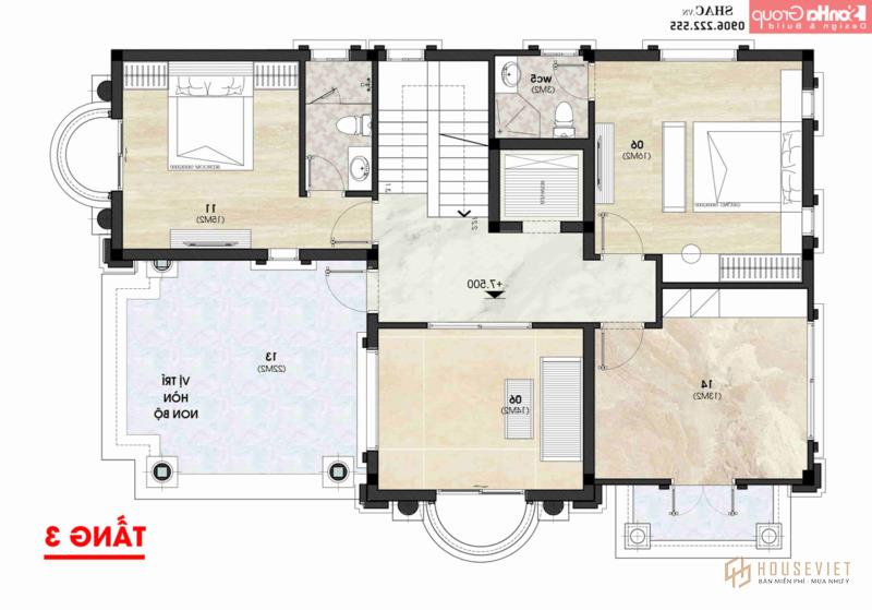 Thiết kế biệt thự tân cổ điển Thiết kế biệt thự tân cổ điển