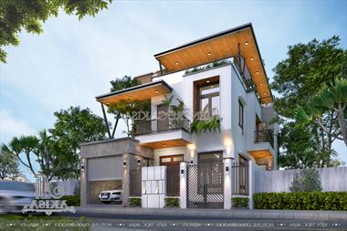 Mẫu nhà biệt thự 3 tầng đẹp hiện đại (TGDĐ: Chị Thu - Hà Nam) BT31501
