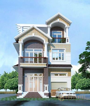 Thiết kế nhà ống 3 tầng sang trọng Thiết kế nhà ống 3 tầng sang trọng