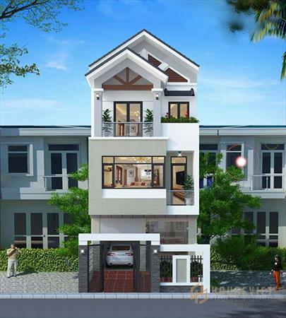 Thiết kế sang trọng và bề thế mặt tiền 6m.  nhà ống rộng
