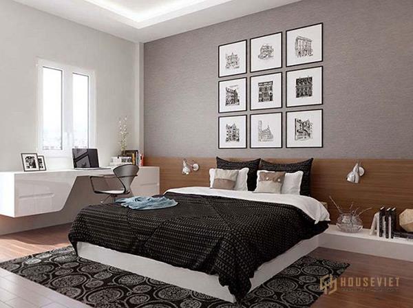 Tông màu trung tính làm nổi bật tổng thể không gian