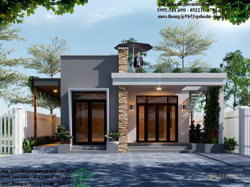 Mẫu nhà cấp 4 8x15m NDNC4100
