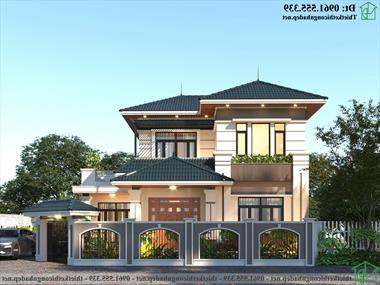 Biệt thự 2 tầng 4 phòng ngủ 13x10m tại Phúc Thọ Hà Nội NDBT2T111