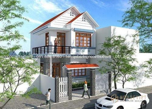 Nhà phố 2 tầng tân cổ điển