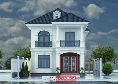 Biệt thự mái thái 2 tầng ấn tượng tại Thái Bình - SH BTD 0090