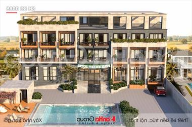 Mẫu khách sạn 3 sao hiện đại tại Bình Thuận - SH KS 0085