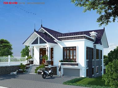 Thiết kế xây dựng nhà biệt thự 1 tầng có tầng hầm 120m2 BT107422