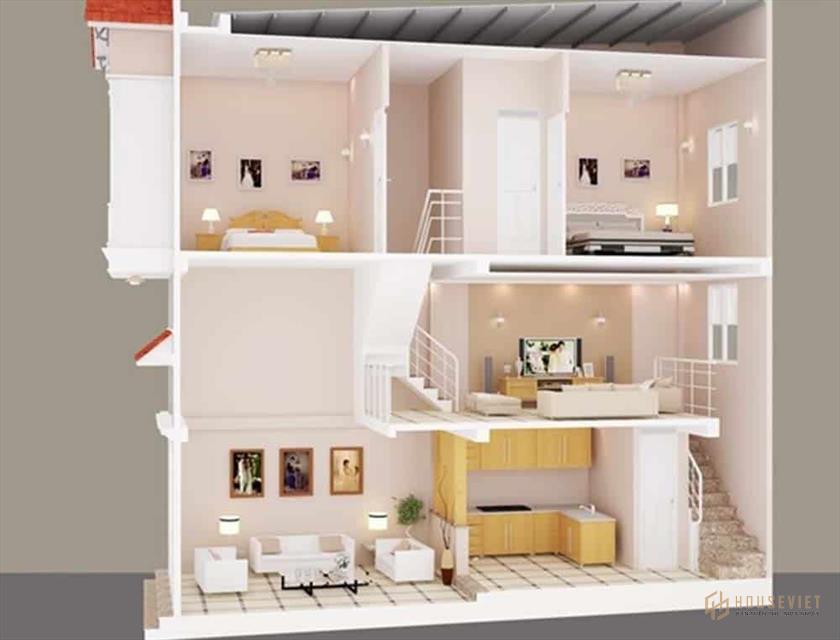 Mẫu thiết kế nhà ống trẻ trung, gần gũi.