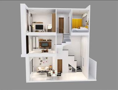 Thiết Kế Nhà Ống Có Tầng Lửng Chi Phí Từ 400 triệu đến 700 triệu đồng