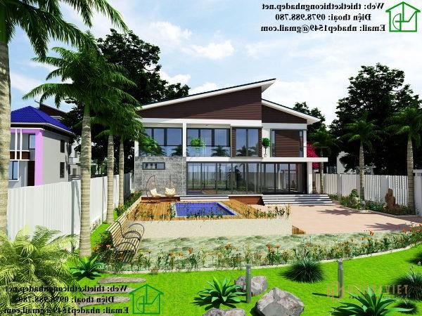 Nhà phố 2 tầng mái xéo