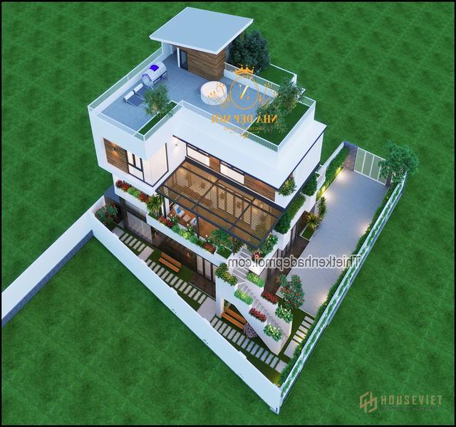 Biệt thự vườn 2 tầng 5 phòng ngủ hiện đại
