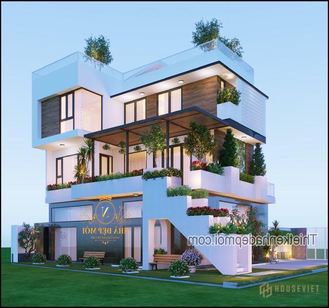 Biệt thự 3 tầng 5 phòng ngủ đẹp nhất năm 2021