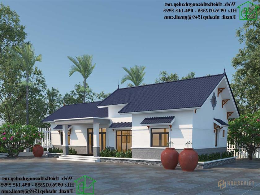 Mẫu nhà cấp 4 8x20m NDNC4110