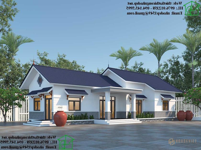 Mẫu nhà cấp 4 8x20m NDNC4110