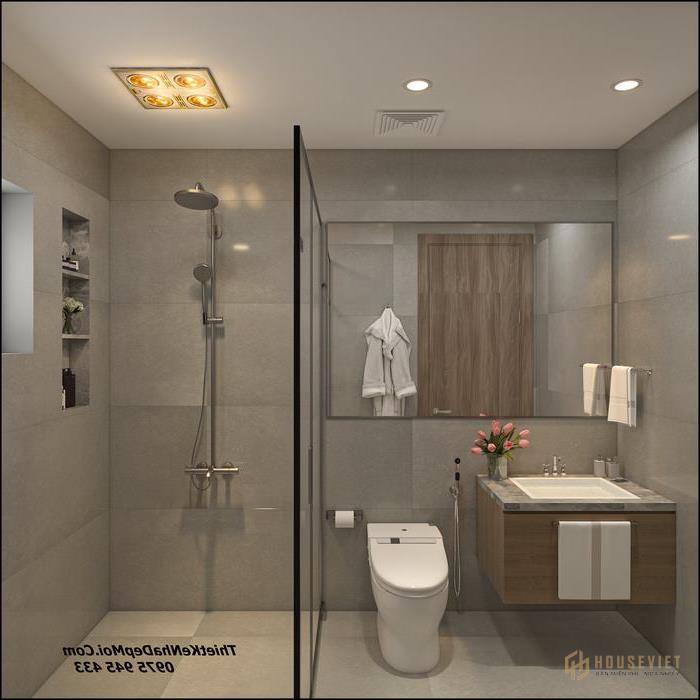 Nhà vệ sinh đẹp trên cấp 4