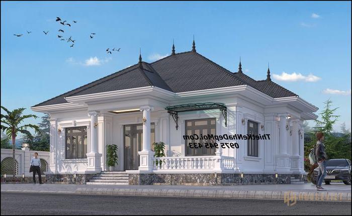 Mẫu nhà mái thái 3 phòng ngủ nội thất đẹp 2022