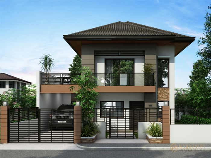 Mẫu thiết kế nhà 2 tầng 100m2 mặt tiền 5x20m