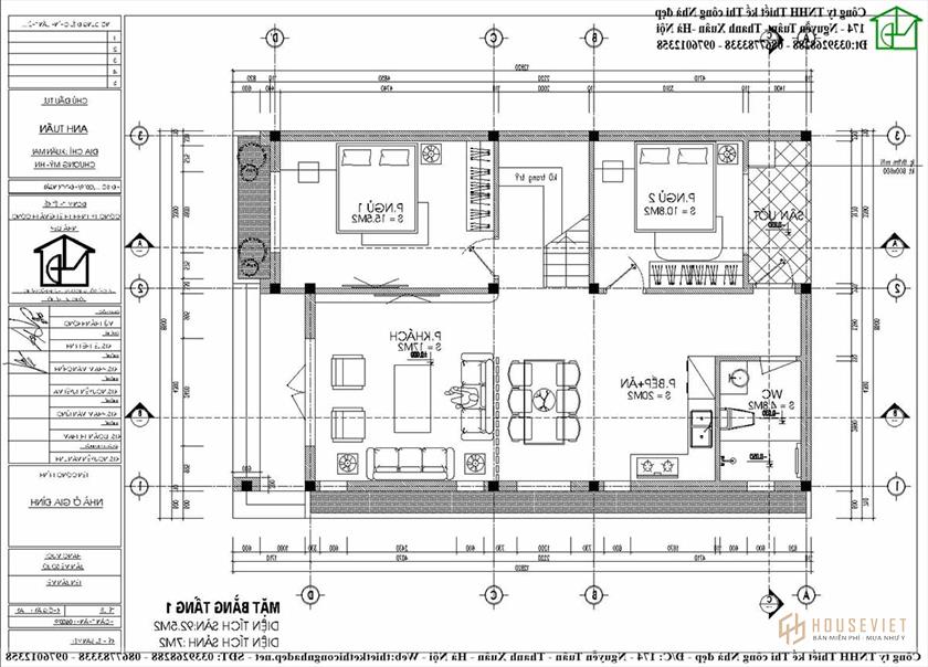 Công năng sử dụng tầng 1 của mẫu nhà cấp 4 hiện đại