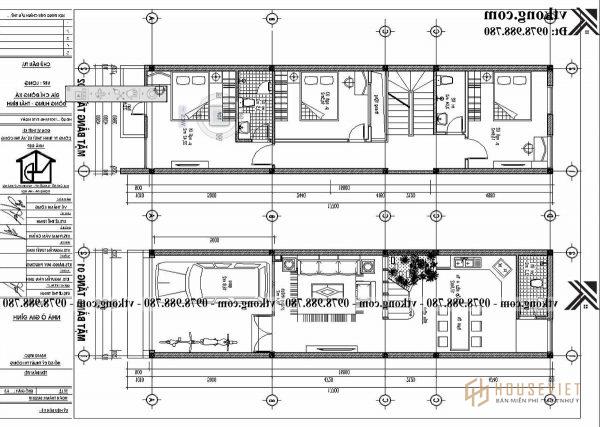 Mẫu nhà ống 3 tầng mặt tiền 4,5m ấn tượng tại Thái Bình