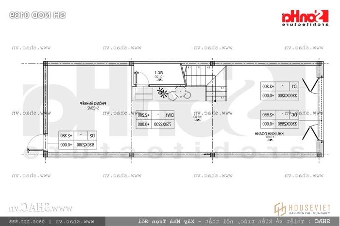 Bản vẽ mặt bằng công năng tầng 4 sh gật 0139