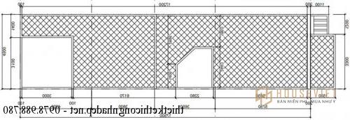 Mặt bằng công năng nhà phố 2 tầng 4,5x20m