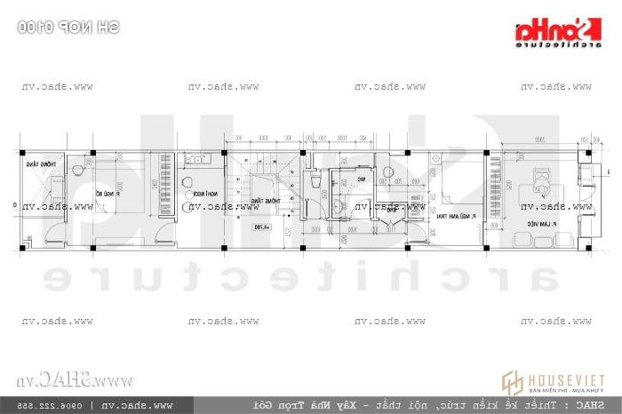 Mặt bằng tầng 2 sh nop 0100