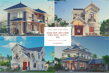 Tuyển chọn kỹ lưỡng 15 mẫu biệt thự mái thái mặt tiền 8m 2 tầng vẻ đẹp ưu việt