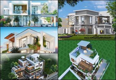 8 mẫu biệt thự 2 mặt tiền mái bằng sinh thái nghỉ dưỡng xu hướng 2022