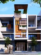 Mẫu thiết kế nhà phố 4 tầng 4x15m tại Hải Dương NDNP4T14