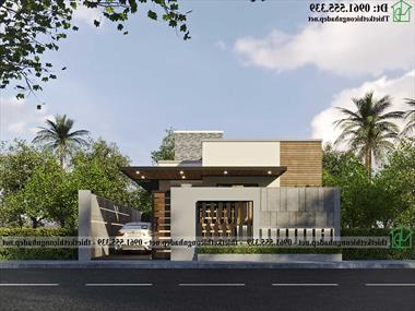 Nhà cấp 4 mái bằng 3 phòng ngủ 7x15m NDNC4188