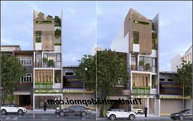 Những mẫu nhà mặt tiền 5m 3 và 4 tầng kết hợp kinh doanh hiện đại năm 2022