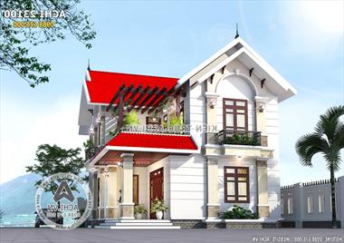 Mẫu biệt thự vườn mái thái 2 tầng đẹp - Mã số: ACHI 23100
