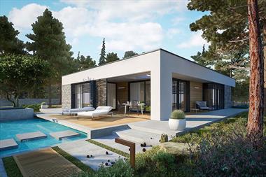 Tổng hợp 15+ mẫu thiết kế biệt thự 1 tầng mái bằng đẹp nhất